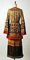 Ensemble, Giorgio di Sant&#39;Angelo (American, born Italy, 1933–1989), (a) wool, cotton; (b,c) cotton; (d) cotton, wood, glass, American