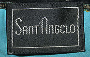 Ensemble, Giorgio di Sant&#39;Angelo (American, born Italy, 1933–1989), (a) silk; (b) silk, lycra; (c)silk, cotton string, glass, American
