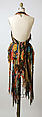 Ensemble, Giorgio di Sant&#39;Angelo (American, born Italy, 1933–1989), (a) silk; (b) silk, lycra; (c)silk, cotton string, glass, American