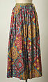 Skirt, Giorgio di Sant'Angelo (American, born Italy, 1933–1989), cotton, synthetic fiber, metallic thread, American