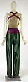 Trousers, Giorgio di Sant'Angelo (American, born Italy, 1933–1989), polyester, American