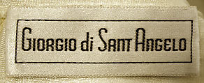 Ensemble, Giorgio di Sant'Angelo (American, born Italy, 1933–1989), synthetic fiber, American