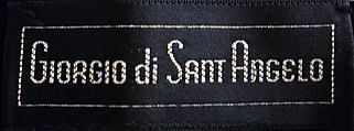 Ensemble, Giorgio di Sant'Angelo (American, born Italy, 1933–1989), synthetic fiber, American