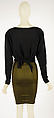 Ensemble, Giorgio di Sant&#39;Angelo (American, born Italy, 1933–1989), (a) wool, silk; (b) Lycra; (c) cotton, silk, American