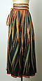 Ensemble, Giorgio di Sant&#39;Angelo (American, born Italy, 1933–1989), (a) wool, silk; (b) Lycra; (c) cotton, silk, American