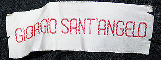 Ensemble, Giorgio di Sant&#39;Angelo (American, born Italy, 1933–1989), (a) synthetic fiber, plastic; (b) synthetic fiber, nylon, American