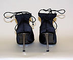 Pumps, Robert Clergerie (French, born 1934), silk, metal, French