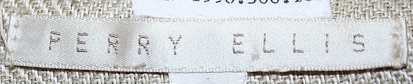 Ensemble, Perry Ellis Sportswear Inc. (American, founded 1978), linen, American