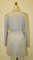 Ensemble, Calvin Klein, Inc. (American, founded 1968), (a–c) wool; (d) silk, lycra; (e,f) suede, American