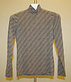 Ensemble, Calvin Klein, Inc. (American, founded 1968), (a–c) wool; (d) silk, lycra; (e,f) suede, American