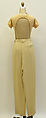 Ensemble, Calvin Klein, Inc. (American, founded 1968), (a,b) rayon acetate; (c) cashmere; (d) silk, American