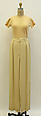 Ensemble, Calvin Klein, Inc. (American, founded 1968), (a,b) rayon acetate; (c) cashmere; (d) silk, American