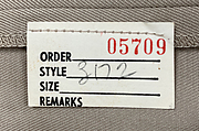 Ensemble, Calvin Klein, Inc. (American, founded 1968), (a–c) cotton; (d,e) leather, American
