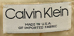 Ensemble, Calvin Klein, Inc. (American, founded 1968), (a,b) cotton, linen; (c,d) silk, American