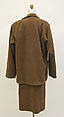 Ensemble, Calvin Klein, Inc. (American, founded 1968), (a–c) wool
(d) silk, American