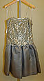 Evening ensemble, Calvin Klein, Inc. (American, founded 1968), (a–c) silk; (d) lamé, nylon, American