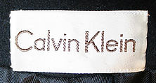 Ensemble, Calvin Klein, Inc. (American, founded 1968), (a) cashmere, wool; (b) suede, American