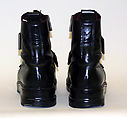 Boots, Dirk Bikkembergs (Belgian, born Germany, 1962), leather, metal, Belgian