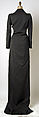 Evening ensemble, Ann Demeulemeester (Belgian, founded 1985), (a, b,c) wool; (d,e) synthetic fiber, Belgian