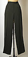 Suit, Ann Demeulemeester (Belgian, founded 1985), (a,c,d) synthetic fiber; (b) rayon, Belgian