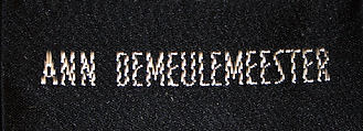 Dress, Ann Demeulemeester (Belgian, founded 1985), leather, Belgian