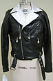 Jacket, Gianni Versace (Italian, founded 1978), leather, silk, metal, Italian