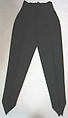 Suit, Romeo Gigli (Italian, born 1949), (a,b) nylon/acetate/spandex; (c) linen, feathers, Italian
