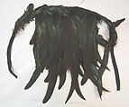 Suit, Romeo Gigli (Italian, born 1949), (a,b) nylon/acetate/spandex; (c) linen, feathers, Italian