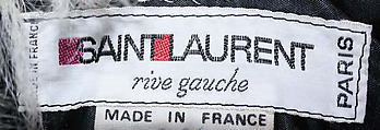 Jacket, Yves Saint Laurent (French, founded 1961), leather, fur, acetate, plastic, French