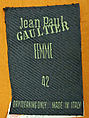 Vest, Jean Paul Gaultier (French, born 1952), linen, French