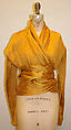 Ensemble, Romeo Gigli (Italian, born 1949), (a) silk; (b) silk, synthetic fiber; (c) cotton, lycra; (d,e) suede, Italian