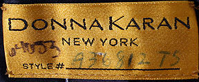 Ensemble, Donna Karan New York (American, founded 1985), (a,b) synthetic fiber; (c,d) suede, American