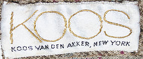 Ensemble, Koos van den Akker (American, born Netherlands, The Hague 1939–2015 New York), wool, American