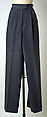 Ensemble, Bill Blass Ltd. (American, founded 1970), (a) cashmere, sable; (b–e) cashmere, American