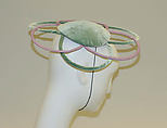 Hat, Abigail Aldridge (American), silk, American