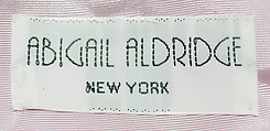 Hat, Abigail Aldridge (American), silk, American
