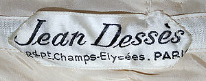 Evening dress, Jean Dessès (French (born Egypt), Alexandria 1904–1970 Athens), silk, French