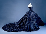 "Maria-Luisa (dite Coré)", House of Dior (French, founded 1946), (a, e, f) silk; (b, d) synthetic fiber; (c) wool; (g, h) metal, glass, French