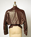 Jacket, Azzedine Alaïa (French (born Tunisia), Tunis 1935–2017 Paris), leather, French