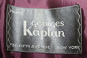 Coat, Georges Kaplan (American, founded Paris, France 1923–1972 New York), fur, French