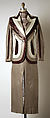 Ensemble, House of Givenchy  French, (a–c) leather, (d) metal, leather, feathers, (e, f) fur, French