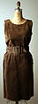 Ensemble, Yves Saint Laurent (French, founded 1961), suede, leather, French