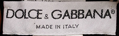 Ensemble, Dolce & Gabbana (Italian, founded 1985), wool, beads, Italian