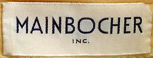 Evening ensemble, Mainbocher (French and American, founded 1930), silk, sequins, beads, American