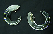 Earrings, Patricia von Musulin  American, plastic (acrylic), metal (silver), American