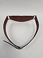 Belt, Phelps (American, founded 1940), leather, brass, American