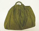 Purse, John-Frederics, Inc.  American, suede, synthetic fiber, American