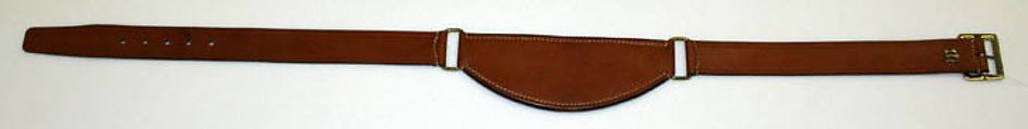 Belt, Phelps (American, founded 1940), leather, brass, American
