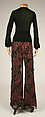 Evening ensemble, Gucci (Italian, founded 1921), (a) silk, leather; (b) rayon, cotton, nylon, polyester, silk, Italian