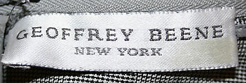 Jumpsuit, Geoffrey Beene (American, Haynesville, Louisiana 1927–2004 New York), wool, American